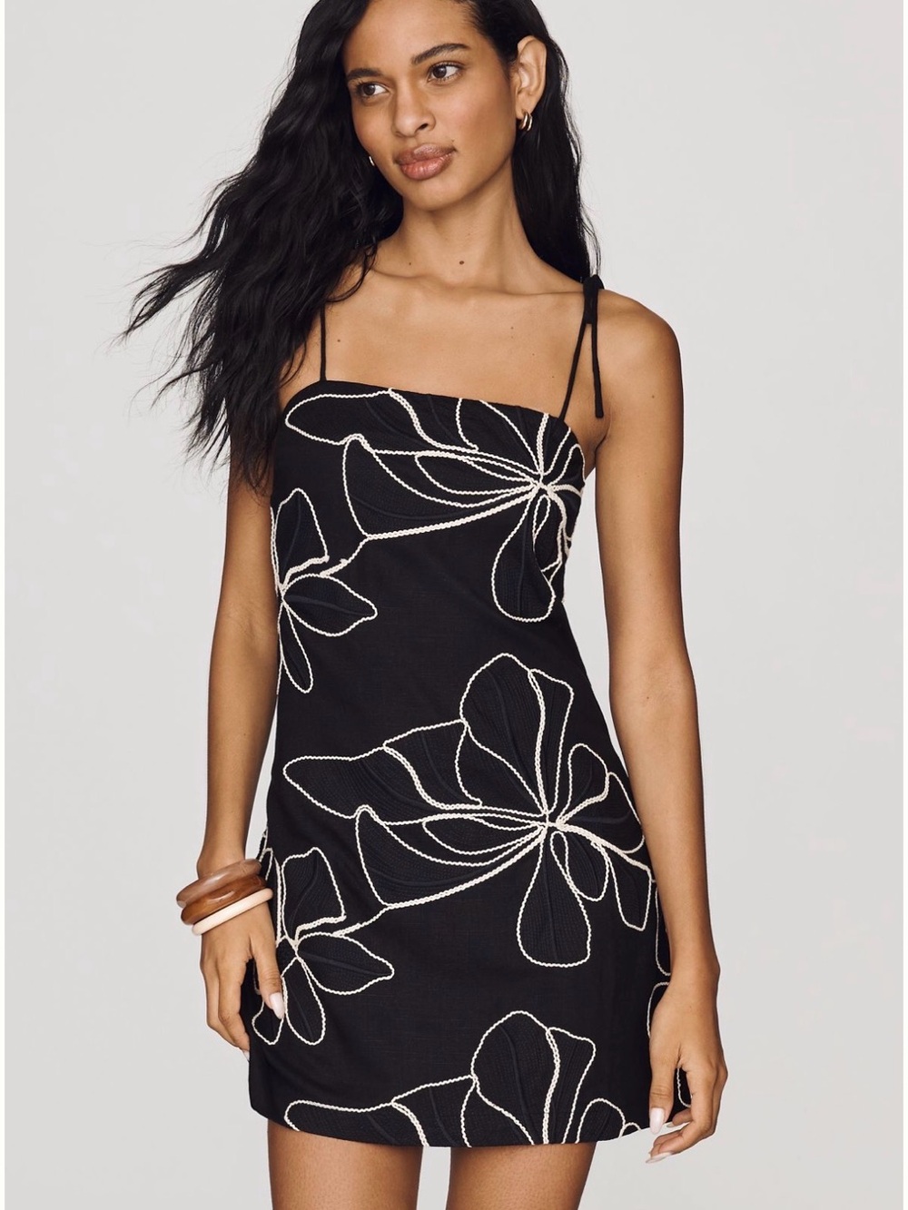NWT Anthropologie Moon River Square Neck Back Zip Floral Shift Dress SZ S